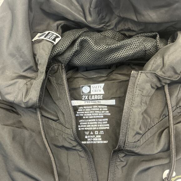 Salty Crew Windbreaker Unisex Mens 2XL - Outdoor Tech Jacket New Without Tags - Picture 3 of 12